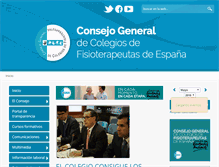 Tablet Screenshot of consejo-fisioterapia.org